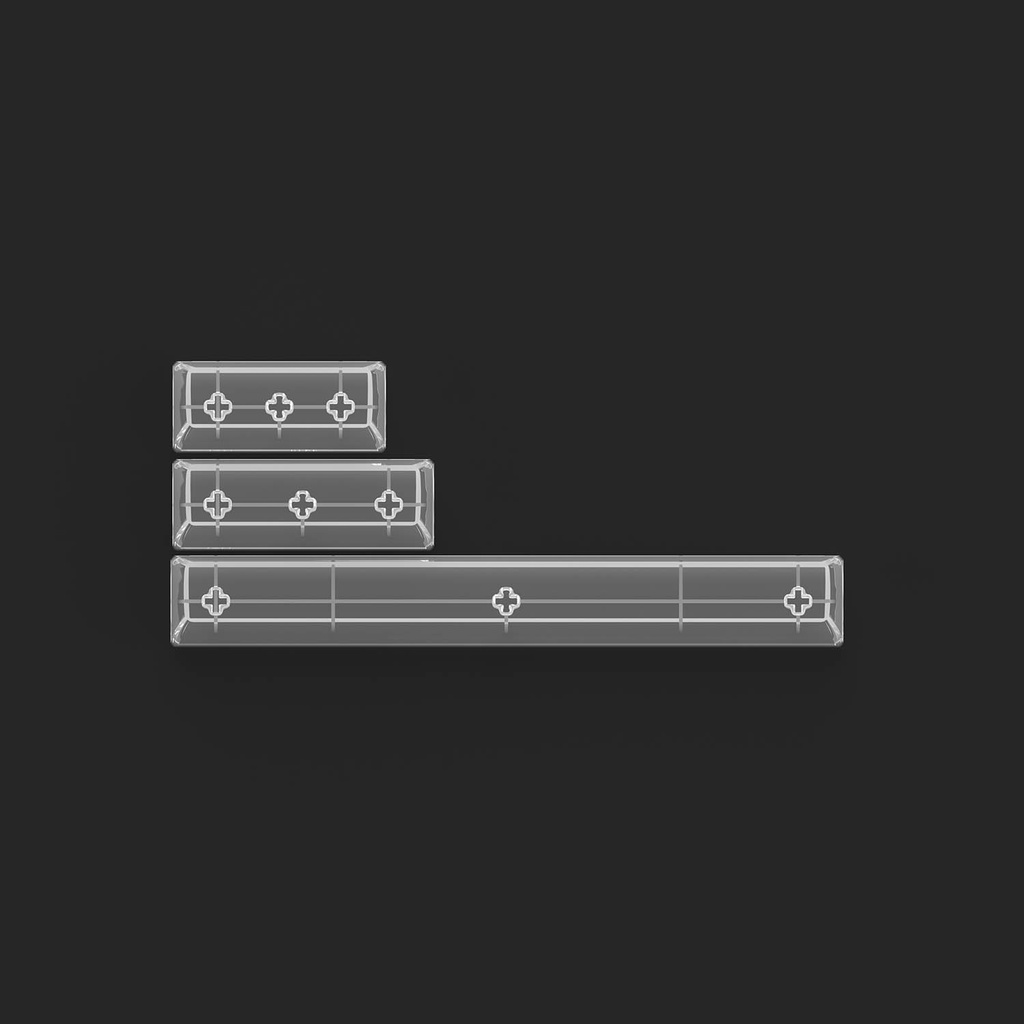 Bộ keycap AKKO – Clear (PC / ASA-Clear profile / 155 nút)