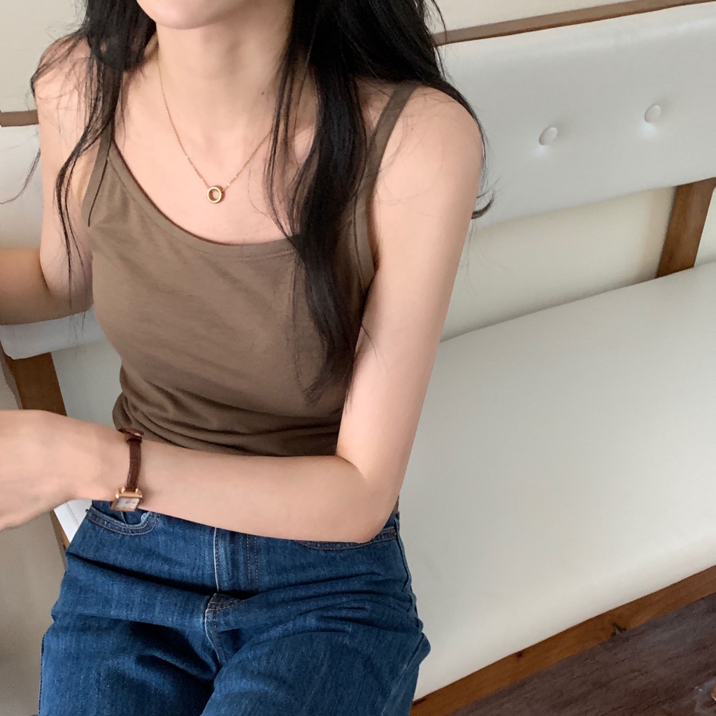 Áo croptop sát nách kẻ sọc màu sắc trẻ trung ngọt ngào 44282