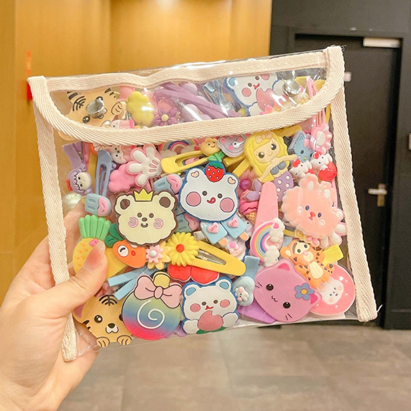 2022 Kẹp Tóc Không Làm Đau Kiểu Dáng Hoạt Hình Dễ Thương Cho Bé