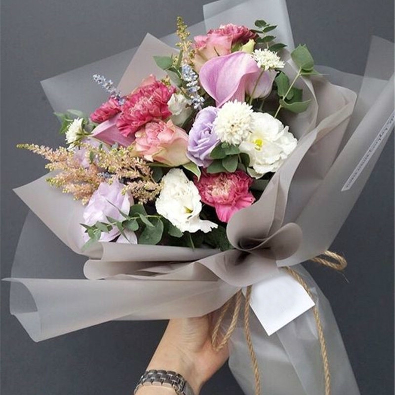 Giấy gói hoa màu nhám đẹp mắt kích thước 58x58cm