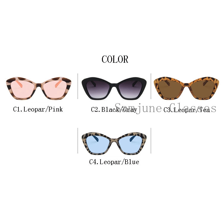 Kính mát Samjune kiểu mắt mèo chống tia UV400 phong cách sành điệu cho nữ