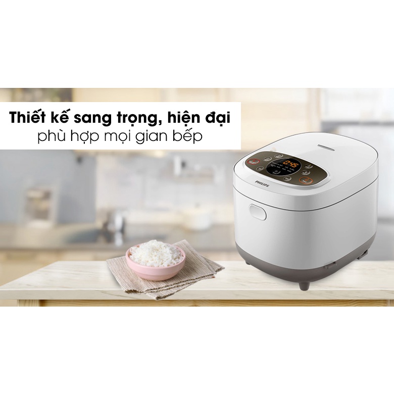 HD4533 - Nồi cơm điện tử Philips 1.8 lít HD4533 - Hàng chính hãng - Smart House