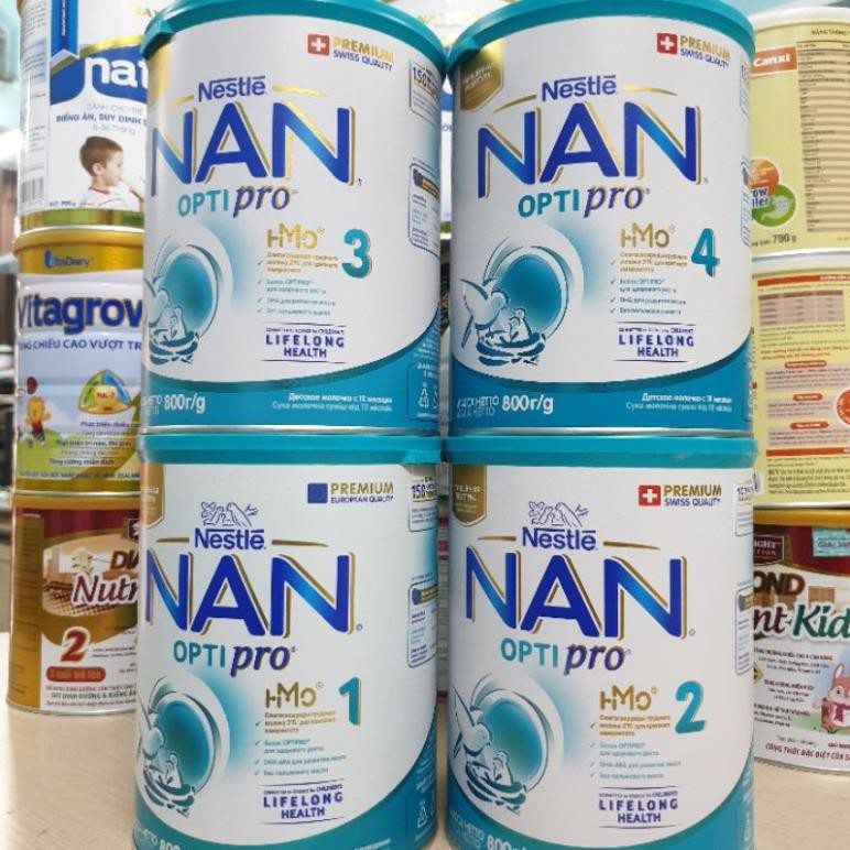 [Đóng thùng carton+Chèn xốp] Sữa Nan Nga đủ số 1,2,3,4 800g Date update mới nhất