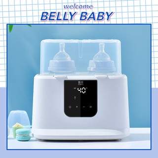 Máy hâm sữa và tiệt trùng bình sữa nevi loại 2 ngăn chứa, màn led hiển thị nhiệt độ