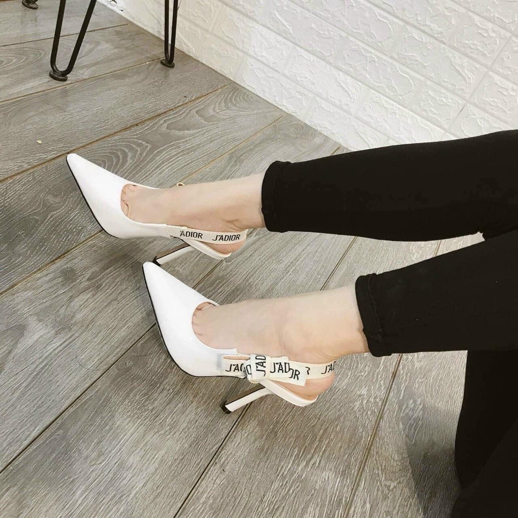 Sandal cao gót J'adior da bóng mũi nhọn gót 9p