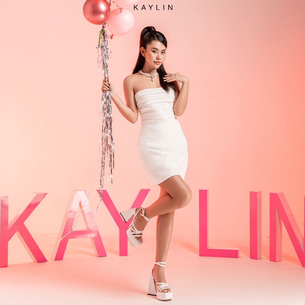Đầm cúp nữ xếp eo ôm body phong cách KAYLIN - N1821