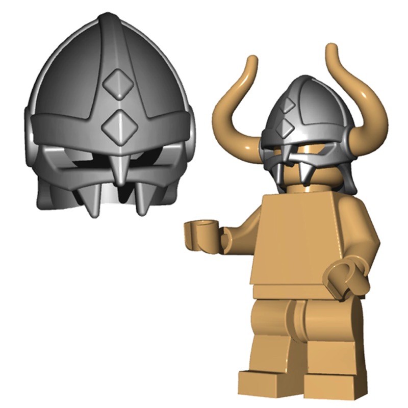 Phụ kiện Lego chính hãng Brickwarriors - Viking helmet