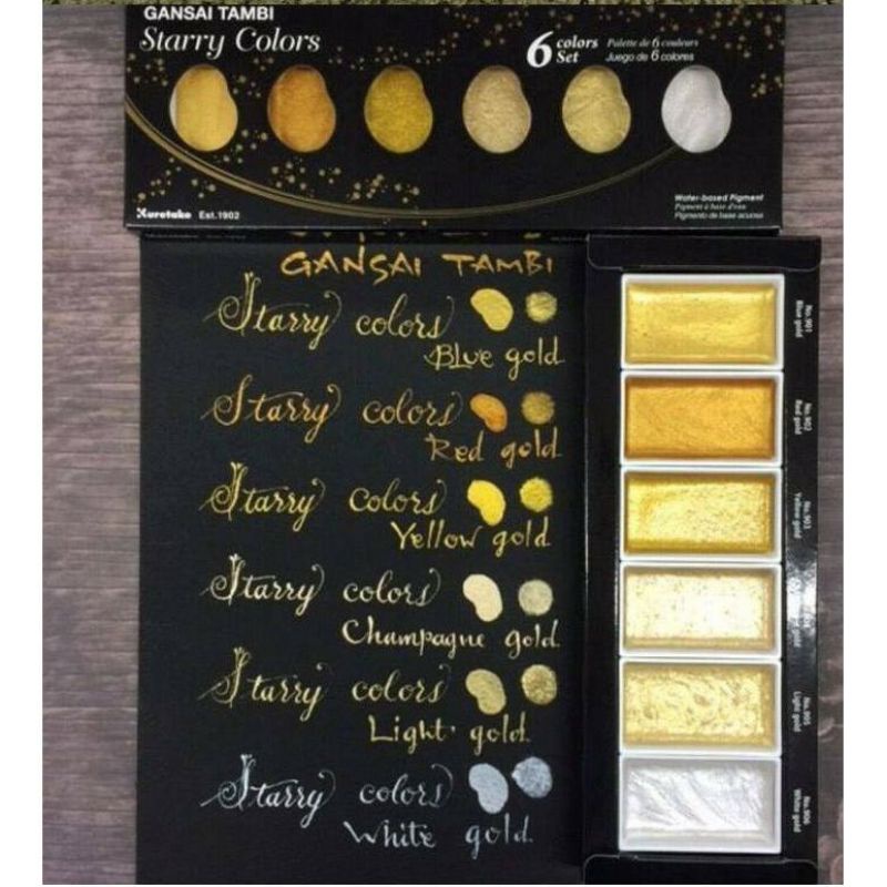 Màu nước nhũ kuretake gansai tambi 1.5ml các set