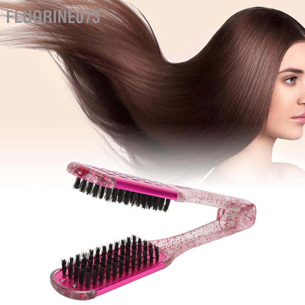 [Hàng mới về] Máy kẹp duỗi tóc tạo kiểu mềm mại 2 mặt màu đỏ hồng