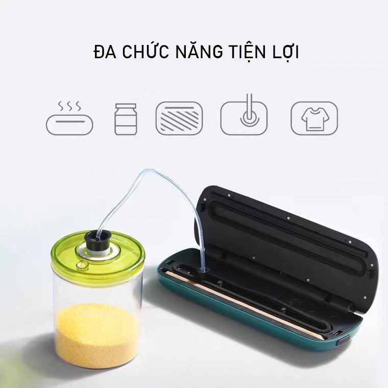 Máy Hút Chân Không Bảo Quản Thực Phẩm ZK-3002 công suất 130w - TẶNG KÈM 10 TÚI