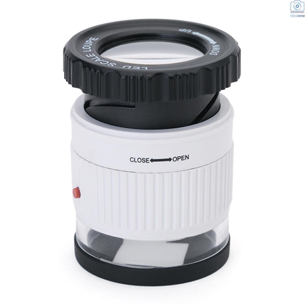 Kính Lúp 30x Có 3 Đèn Led