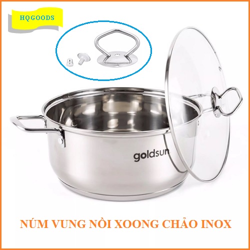Combo 3 cái núm vung nồi inox loại đẹp và sang trọng, bộ dụng cụ thay thế nhà bếp thông dụng