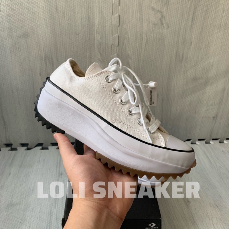 (Loli Store) Giày Cvs x JW Anderson Run Star Hike - Trắng- Thấp cổ - Chất lượng tiêu chuẩn