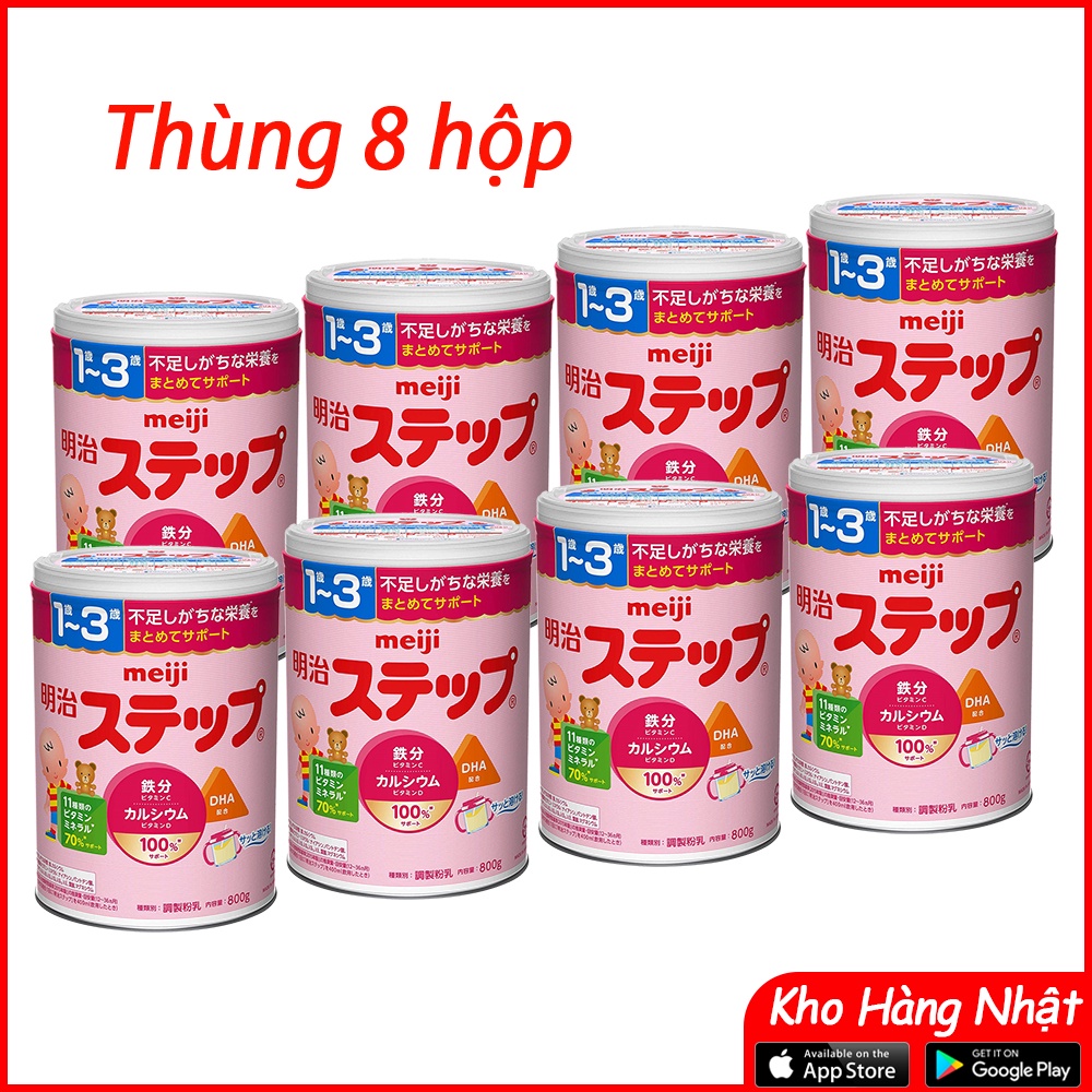 Sữa Meiji lon 1- 3 tuổi 800g hàng Nhật Bản nội địa, giúp bé phát triển toàn diện, Sumo Store