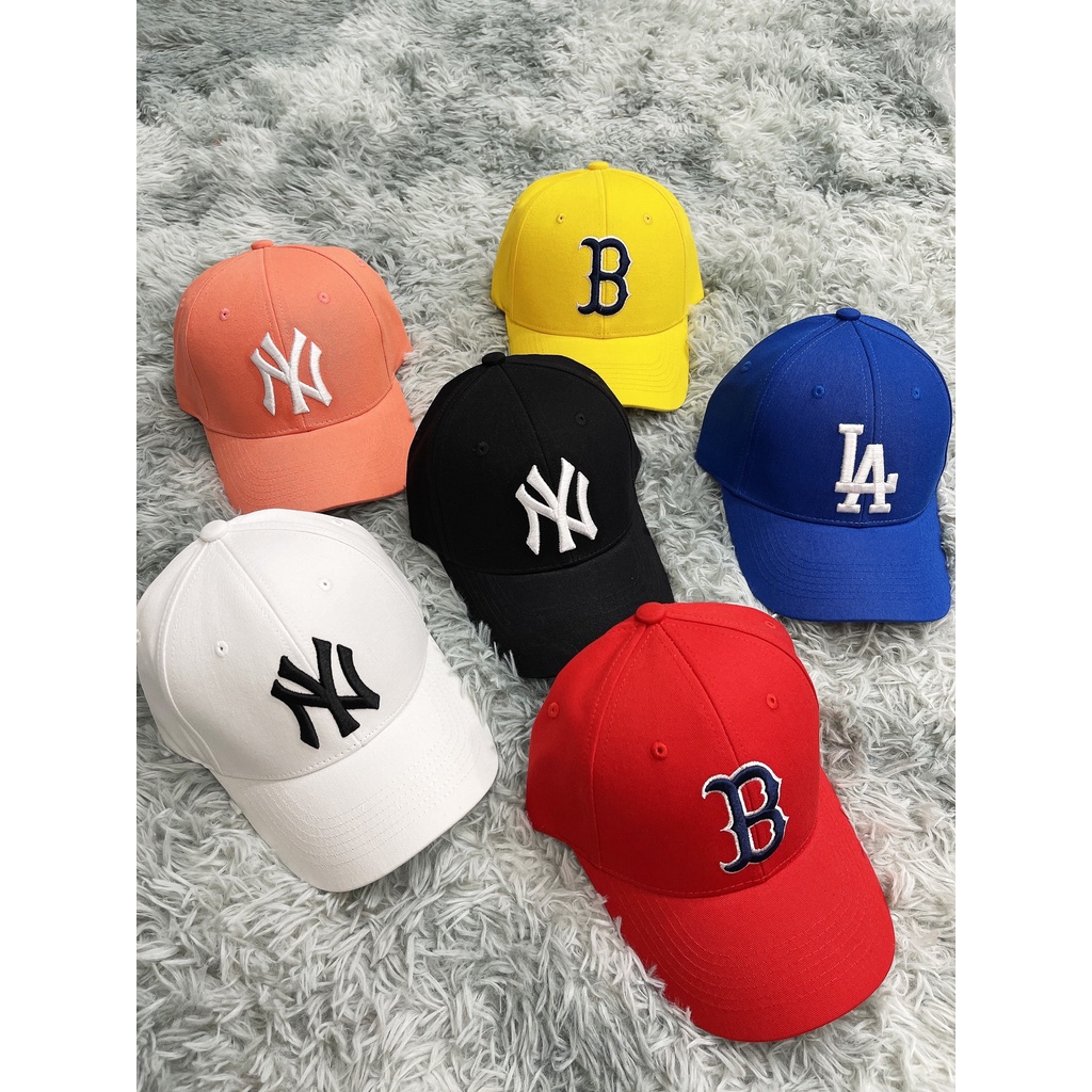 Nón Kết, Mũ Lưỡi Trai MLB Logo Ball Cap Black N15