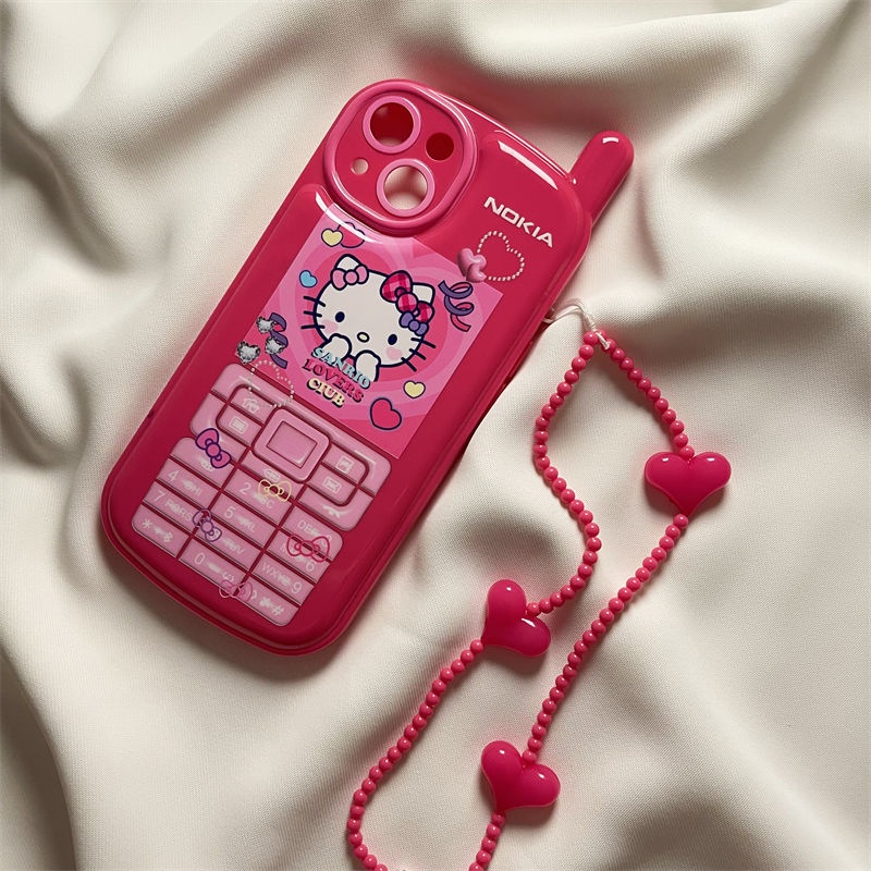 Ốp Điện Thoại Họa Tiết Hoạt Hình hello kitty Dễ Thương Cho iPhone13 iPhone13 / 12promax iPhone 11 xs / xr / xsmax
