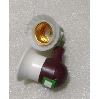 Đui đèn phích cắm + công tắc E27