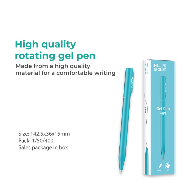 Bút Bi Mực Đen Ngòi 0.5mm Viết Mượt Tiện Dụng Cho Văn Phòng/Trường Học