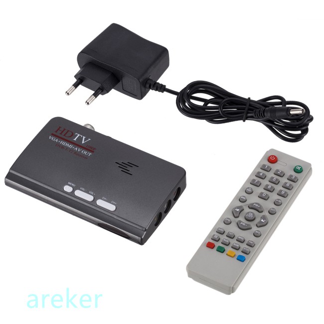 Đầu Thu Tín Hiệu Dvb-T / Dvb-T2 Tv Box Vga Av Cvbs 1080p Hdmi Kỹ Thuật Số Kèm Remote Điều Khiển