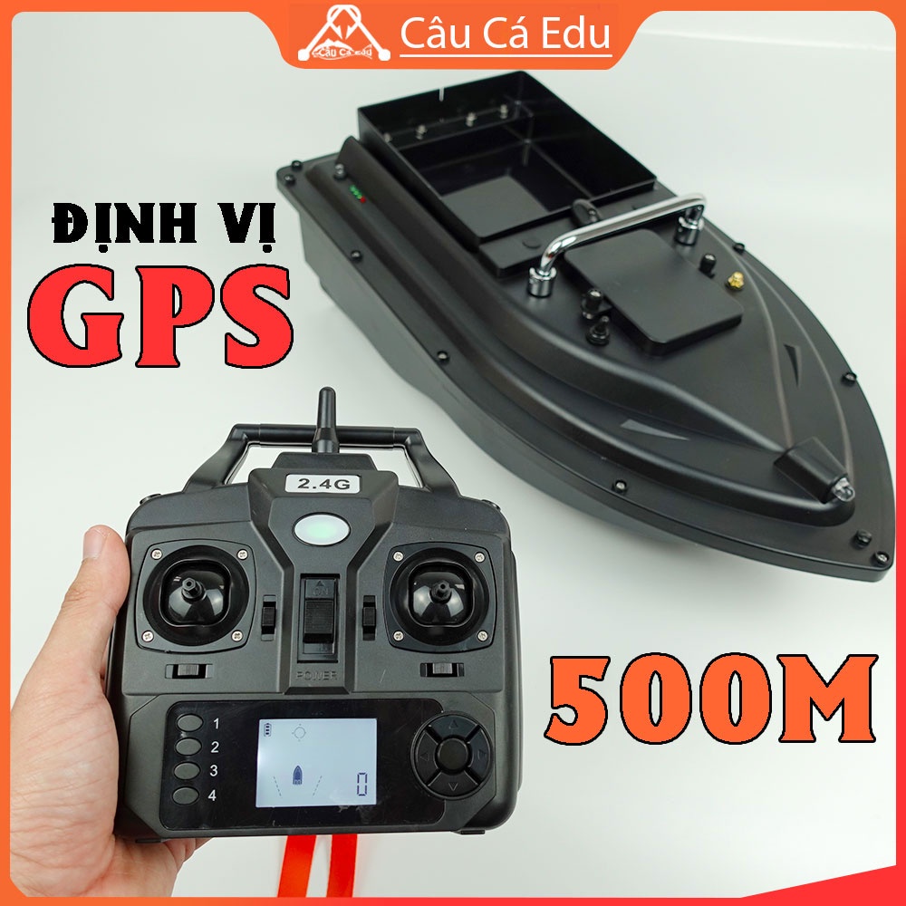 Thuyền Thả Thính Điều Khiển Từ Xa Định Vị GPS Thuyền Thả Mồi Câu Tự Động Khoảng Cách 500m Câu Cá Edu
