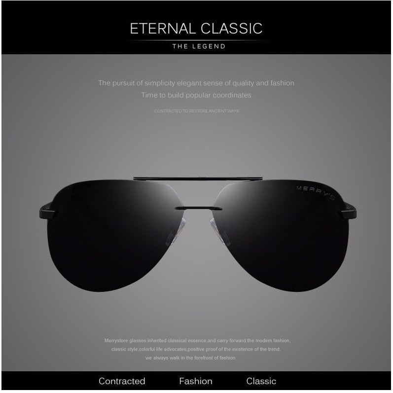 Kính mát Nam [S8281] thời trang thích hợp với mọi khuôn mặt hàng chính hãng Merry's Fullbox | BigBuy360 - bigbuy360.vn