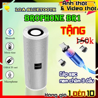 CAM KẾT LỖI 1 ĐỔI 1 | COMBO LOA BOROFONE BR1 + CÁP SẠC NAM CHÂM 3 ĐẦU | loa bluetooth. cap sạc nam châm. loa nghe nhạc