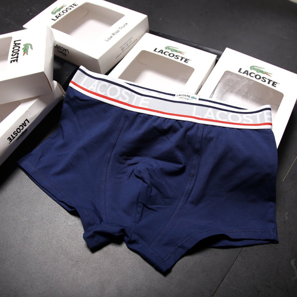 Quần boxer nam - quần sịp đùi nam - vải cotton thấm hút mồ hôi - 4 mầu : Đen - trắng - Tím than - Ghi [ XẢ HÀNG 3 NGÀY ]