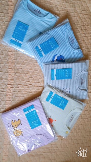 [Quá đẹp chỉ &lt;50K] Bộ quần áo cho bé MẪU KẺ cho bé sơ sinh đến 15 tháng