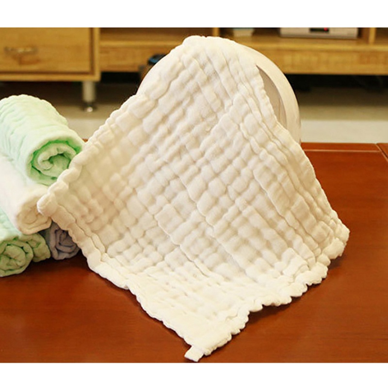 Yếm Ăn Bằng Cotton Màu Sắc Đơn Giản Cho Bé