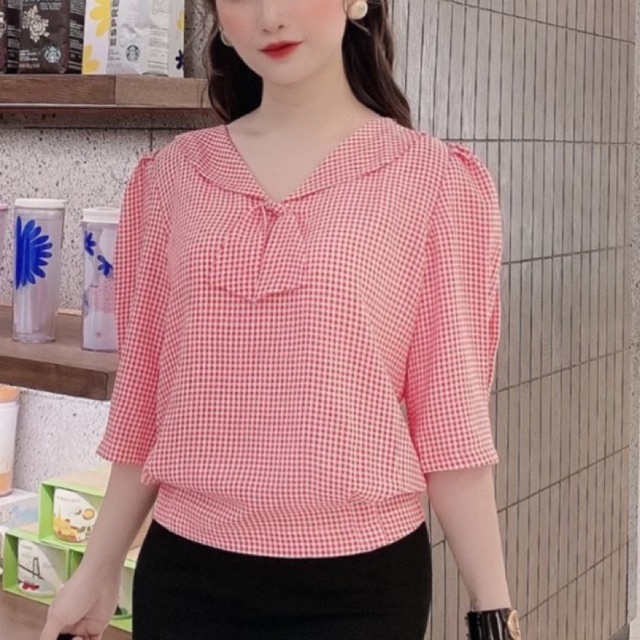 Sơmi nữ bo gấu
