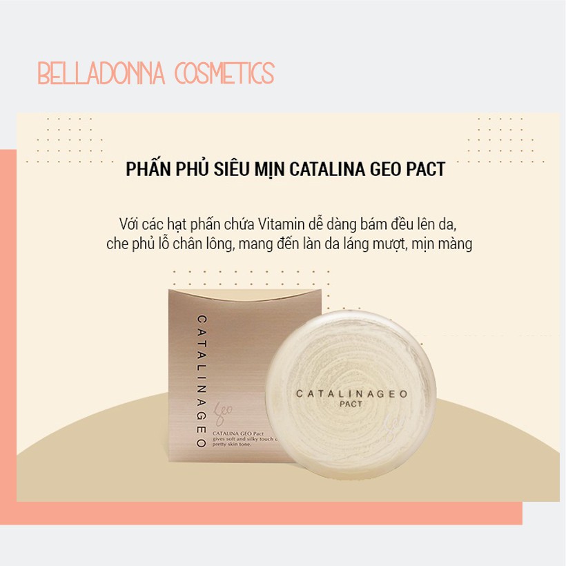 Phấn phủ Geo vàng Catalina Geo Pact - SIÊU MỊN HÀN QUỐC CS55-HÀNG CHÍNH HÃNG