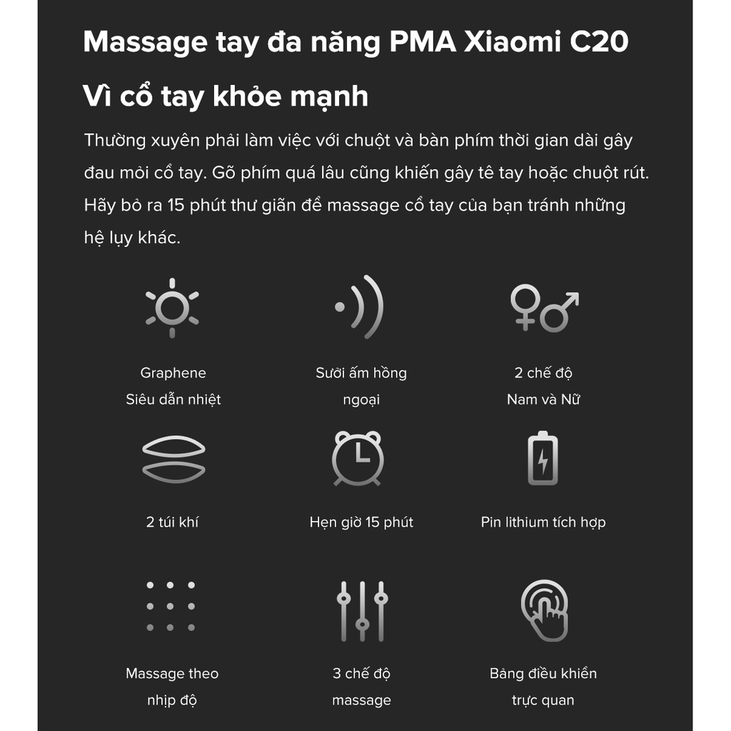 Máy massage tay đa năng Xiaomi Kulax C20