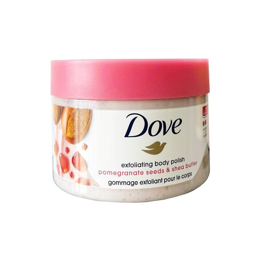 Kem tẩy da chết Dove hũ lớn 298g Bản Mỹ Tẩy da chết toàn thân Dove Exfoliating Body Polish - Xuất xứ Mỹ