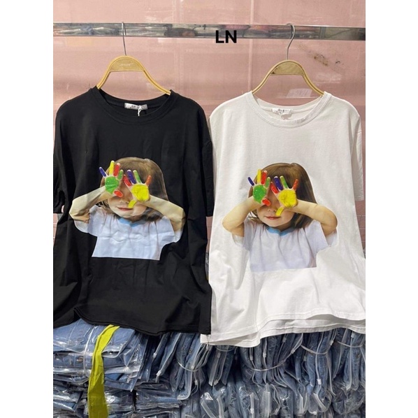 Áo phông em bé tay màu DA6