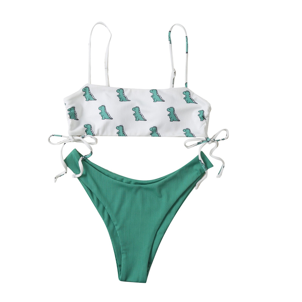 Set Đồ Bơi Hoạ Tiết Khủng Long Thời Trang  Nữ Dễ Thương | BigBuy360 - bigbuy360.vn