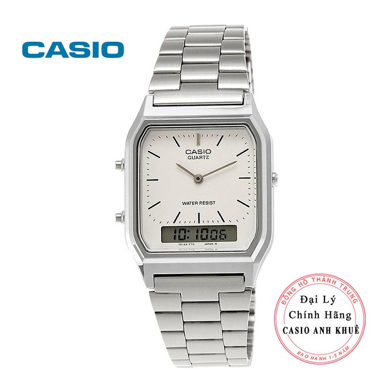 Đồng hồ Unisex Casio Vintage AQ-230A-7DHDF dây kim loại