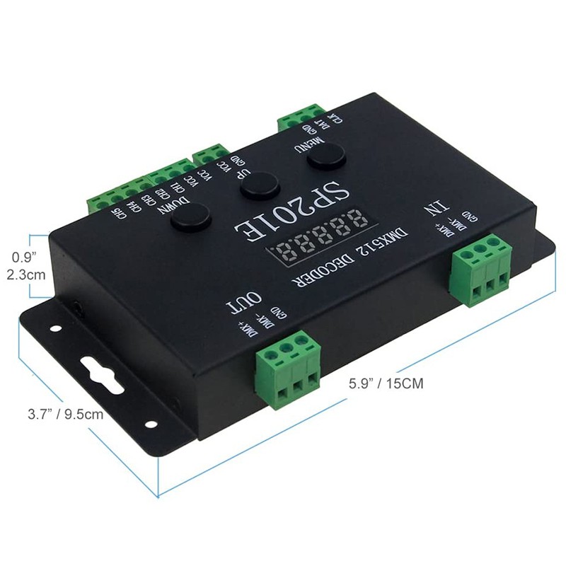 Bộ Điều Khiển Sp201E Dmx512 Ws2812B Ws2811 Dmx Sang Spi Ics