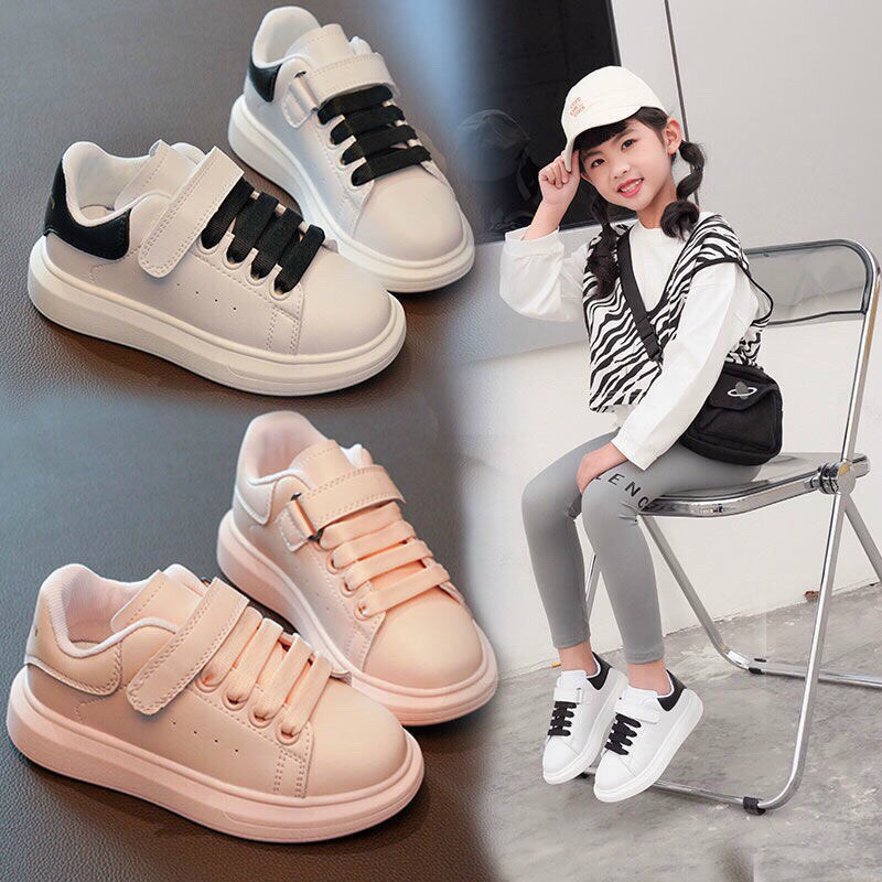 Giày Thể Thao Basic Chất Da Mềm Cho Bé