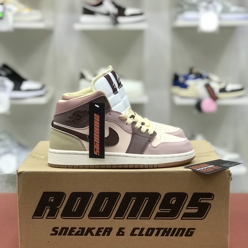 Giày thể thao sneaker (JD_273) JD 1 Mid 'Dressed For Fall' tím xám