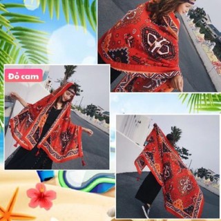 Khăn Choàng Boho Thổ Cẩm Đi Biển (HÀNG LOẠI 1)
