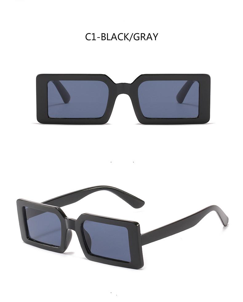 Kính Mát Gọng Vuông Phong Cách Sành Điệu Thời Trang Cho Phụ Nữ