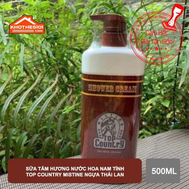 Sữa Tắm Hương Nước Hoa Nam Tính Top Country MISTINE Ngựa 500ml - Thái Lan