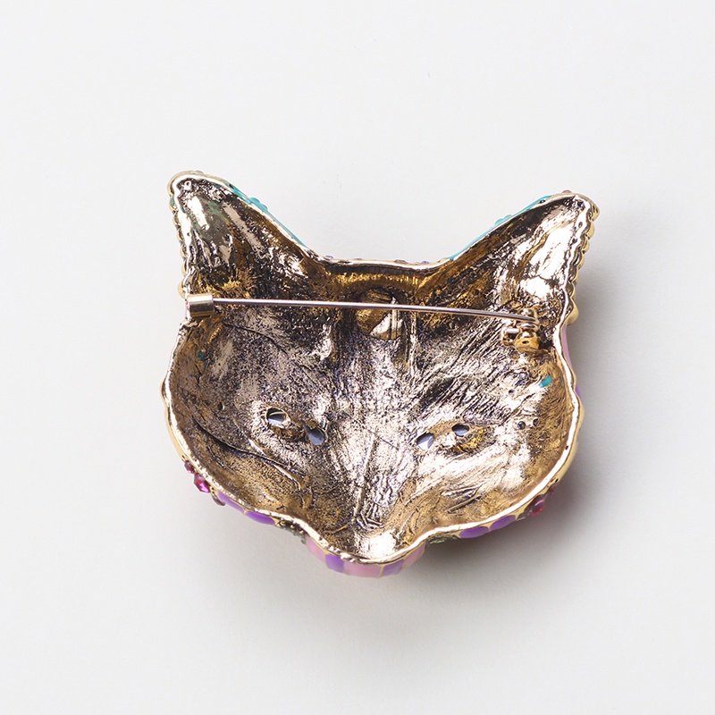 Ghim Cài Áo Hình Chú Cáo Đính Đá Thời Trang Nhiều Màu Sắc