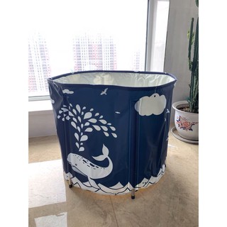 BỒN TẮM, CHẬU TẮM VẢI gấp gọn tiện lợi, 6 lớp giữ nhiệt dùng cho mọi lứa tuổi - 1644sp