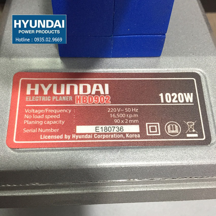 Máy bào gỗ lớn HYUNDAI HBD902  | Máy bào vỏ nhôm