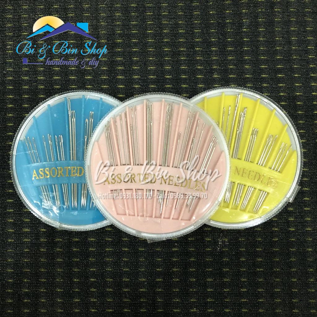 Hộp 24 Kim ASSORTED NEEDLES Kim Thêu Đa Năng Nhiều Kích Cỡ Dễ Sử Dụng Thêu Thùa May Vá