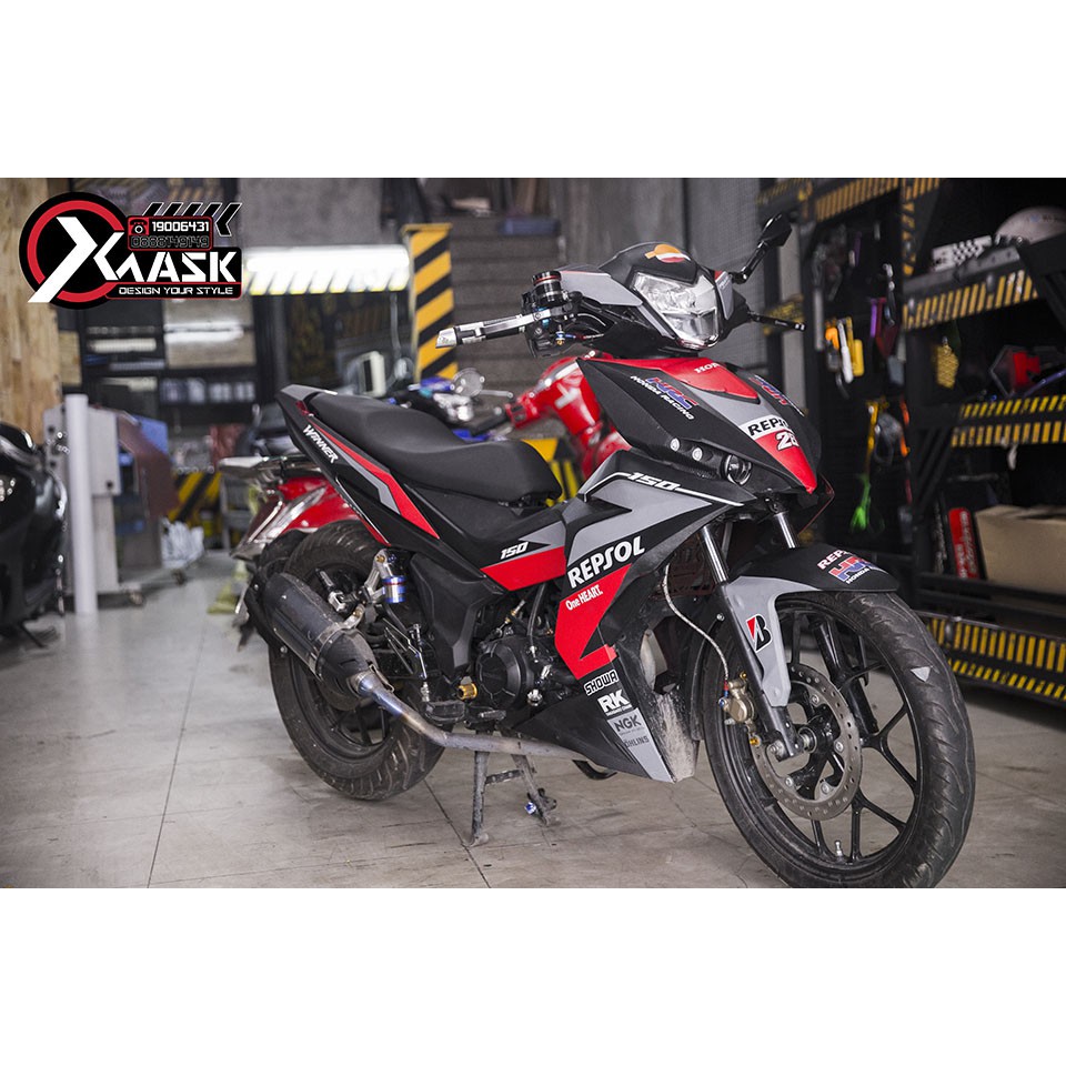 Tem Winner 150 Mẫu Repsol Đỏ