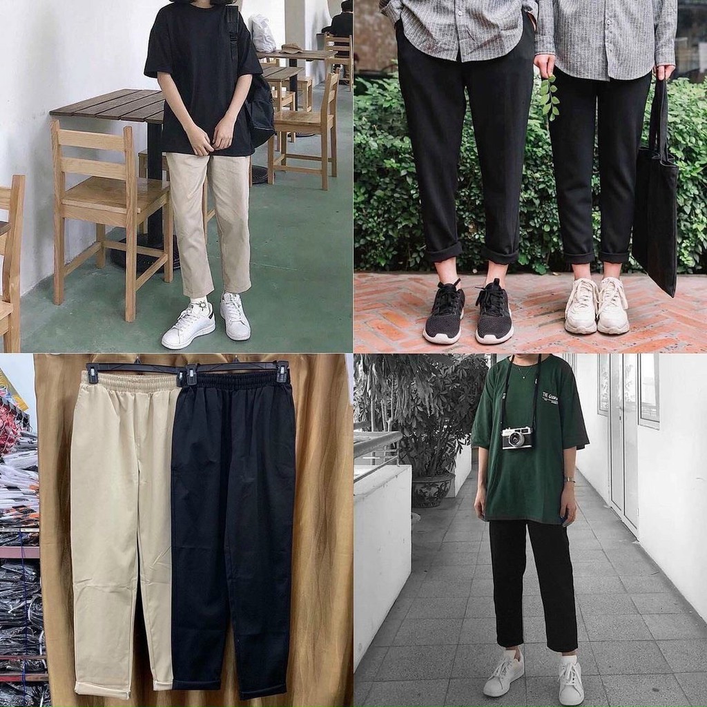 Quần Baggy Kaki Basic 3 Màu Unisex Q18