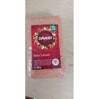 Đậu lăng đỏ hữu cơ Davert 500g