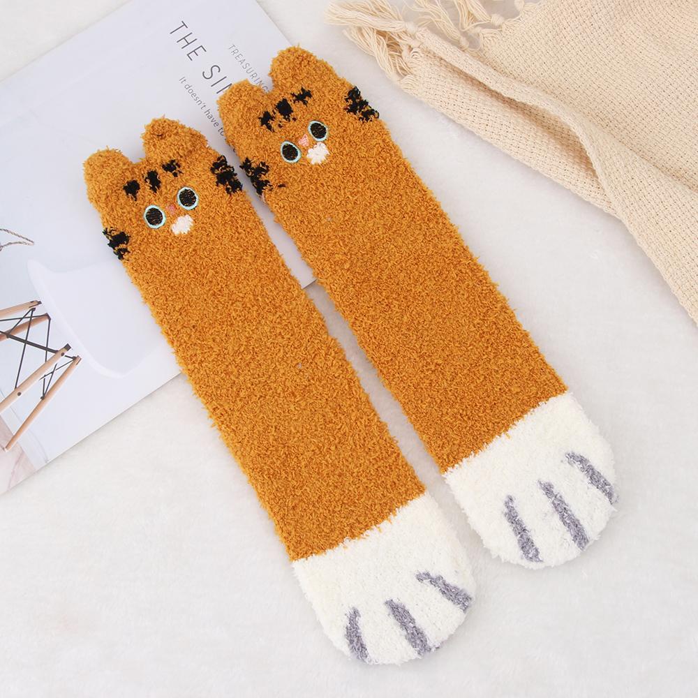 Tất Nhung San Hô Mềm Mại Tiện Dụng Khi Trượt Ván / Ngủ